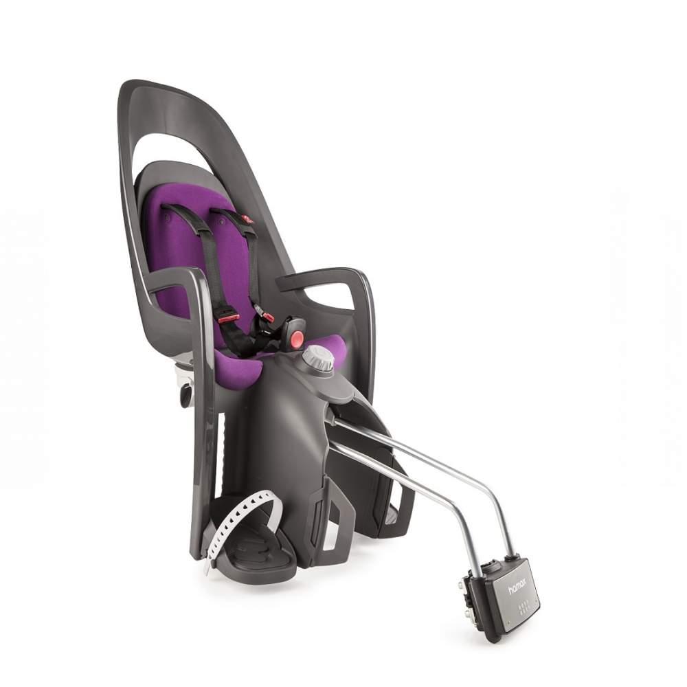 Fotelik HAMAX Caress (szaro-czarny, purpurowa wyściółka)