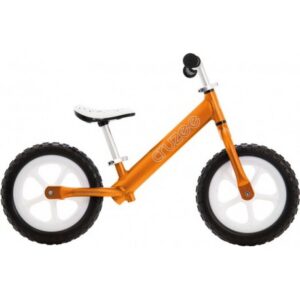 Rowerek biegowy Cruzee - białe koła - białe siedzenie - pomarańczowy