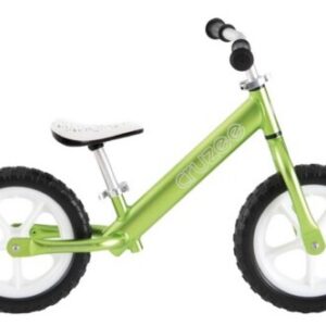 Rowerek biegowy Cruzee - białe koła - białe siedzenie - zielony