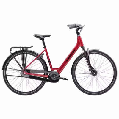 Trek District 2 z niskim przekrokiem czerwony