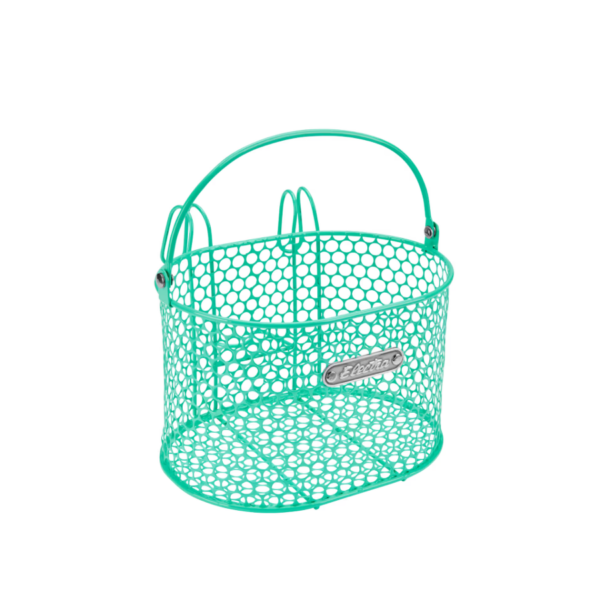 Electra Kosz na kierownicę Honeycomb mały mocowany na hakach miętowy