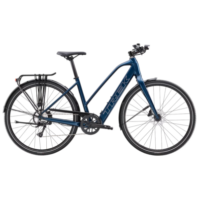 Trek FX+ 2 LT o średnim przekroku Satin Mulsanne Blue
