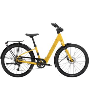 Trek Verve+ 1 LT o niskim przekroku viper yellow